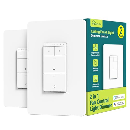 TREATLIFE Smart Ceiling Fan Control and Dimmer...