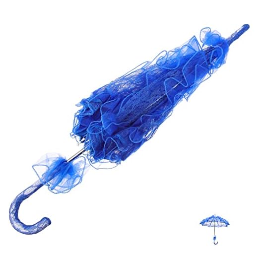 Yardenfun Guarda Chuva Casamento Guarda-chuva De Dança Decoração De Home Theater Guarda-sol De Renda Princesa Sombrinha De Dama De Honra Guarda- Antigo Plástico Cinema Em Casa Garota Noivo