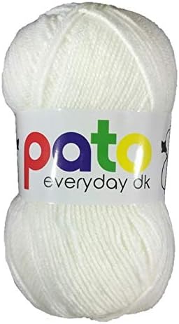 Cygnet Yarn 5x100g White 999 Acrylic Yarn for Knitting or Crochet 270m/100g, 3.25 - 4mm Needle Size