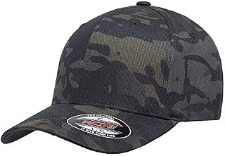 Flexfit Multicam 6 Panel Baseball Cap Officially Licensed Multi-Cam 2 Patterns Black Camo
