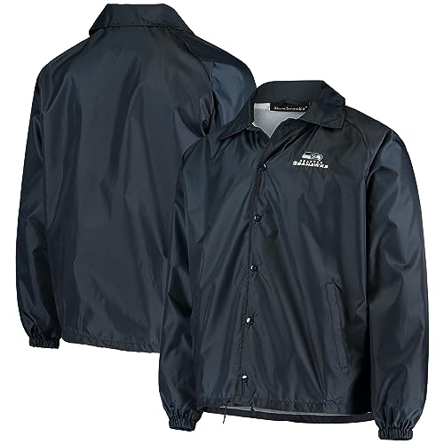 Image of Men's Royal Buffalo Bills Coaches Classic Raglan Full-Snap Windbreaker Jacket