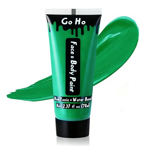 Go Ho Cream-Blendable Green Face Body Paint, Halloween Witch Costume Women