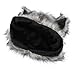 JIAHG Halloween Werewolf Wolf Claw Costume Accessory Set Plush Faux Fur Animal Ear Hooded Cap Warm Paws Half-Finger Hairy Gloves