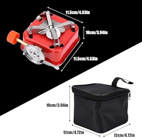 Image of AMENDAS Portable Gas Camping Stove: Mini, Compact, and Ideal for Traveling, Camping, and Outdoor Cooking Adventures
