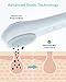 EZBASICS Facial Cleansing Brush face Scrubber Waterproof Face Scrub Brush for Men & Women Rechargeable Face Brushes for Facial Electric Silicone Face Scrubber Cleanser Brush 1 Pack+3 Modes Light Grey
