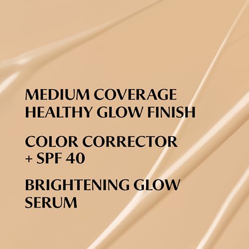 Image of IT Cosmetics CC+ Nude Glow SPF 40 - Medium Coverage Foundation, 2% Niacinamide + Hyaluronic Acid Brightening Glow Serum, Lightweight Up to 24H Hydration, Normal to Dry & Mature Skin - 1.08 fl oz