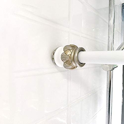 Tringle à rideau de douche extensible sans perçage et tringle à vêtements 260cm - 2