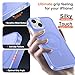 for iPhone 14 Case, iPhone 13 Case, with 1 Screen Protector, Compatible with MagSafe, Magnetic Matte Slim Phone Cover, Translucent Frosted Back Shockproof Protection Bumper, Lavender Purple