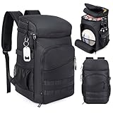 DEYACE Cooler Backpack, 33 Cans Tactical Inspired Backpack Cooler Insulated Leak Proof for Men & Women Portable 2 Leak Proof Compartments Coolers Bag for Beach Travel Picnic Lunch Hiking BBQ Camping