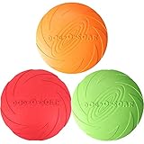 🐕 [Material de seguridad]: Este es un buen juguete de para perros, el tamaño del producto es de 7 pulgadas / 18 cm, muy adecuado para el entrenamiento de perros medianos y grandes. El para perros está hecho de caucho natural, que es más seguro y suave. No se preocupe por romperse, es 100% seguro para el perro y las personas que lo rodean. El juguete de lanzamiento ideal es ecológico y seguro para su perro.