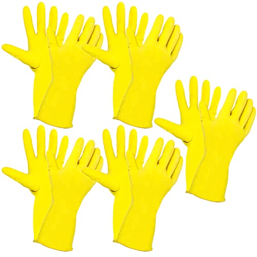 Selldorado 5X Premium Reinigungshandschuhe Haushalt im Sparset - Gummihandschuhe XL Größe 9 für Herren - Putzhandschuhe mit griffsicheren Profil aus Naturlatex (5 Stück Herren) Cover