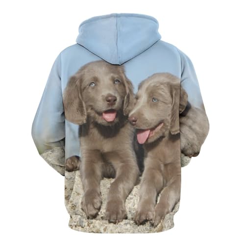 Hoodie chiot noir pull mixte | Finis les sweats déformés avec ce pull à capuche S - 4