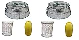 KUFA Sports (CT79+FYM403 Vinyl Coated Crab Ring Trap with Crabbing Accessory Combo (2)