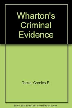Hardcover Wharton's Criminal Evidence Book