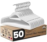 Utopia Home Perchas de Terciopelo - Perchas para Trajes de Terciopelo con Tie...