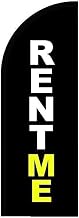 Rent Me Sign Feather Flag, Business Advertising Flags, Pre Printed Flutter Banner FLAG ONLY by Above All Advertising, Inc. (7.8' Feet)
