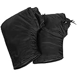 SHINEOFI 2 Stück Motorradlenker Handschuhe Winter Handwärmer mit Plüschfutter Winddicht und Warm aus Oxford Stoff Universelle Passform für Kalte Jahreszeiten