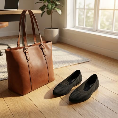 Image of Frank Mully Womens Pointed Toe Flats Knit Dress Shoes Comfort Women Shoes Softable