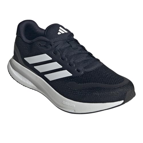 Image of adidas Mens Runfalcon 5 Wide Running Sneakers Shoes - Black