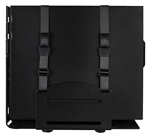 Mount-It! Cpu Wall Mount Bracket, Desktop Computer Tower Holder With Safety Straps, Heavy Duty Size Adjustable Cpu Holder, Steel, Black, 22 Lbs Capacity, Saves Floor And Desk Space #TOP7