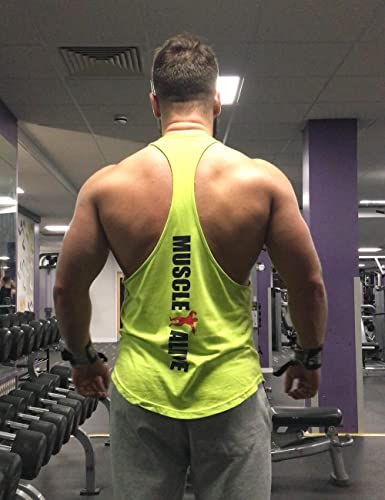 palglg Hombres Camisetas De Tirantes Deportivo Gimnasio Fitness Tops Camisetas T-Shirts Algodón