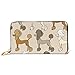 Produktbild JHGFG Mode Handtasche Reißverschluss Brieftasche Muster Lustige Cartoon Pudel Hunde Telefon Kupplung Geldbörse Abendkupplung Blockieren Leder Brieftasche Multi Card Organizer