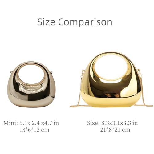 Image of Acrylic Handbags for Women Cute Acrylic Clutch Small Unique Purse Trendy Metal Evening Bag for Party Cocktail