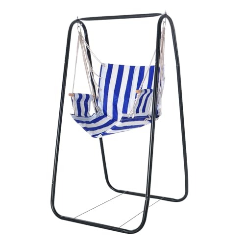 La mejor comparación de Columpios . 49 SGYU Columpio de Exterior, Columpio para Jardin, Columpio para Niños y Adultos, Columpios de Jardín con Soportes y Asientos, Aptos para Jardines, Patios y Exteriores