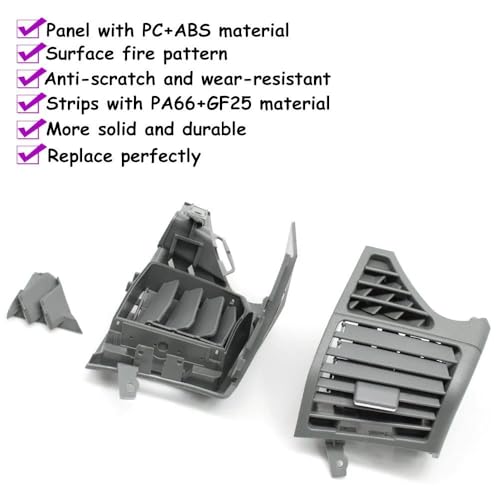 Buse de ventilation Mercedes W220 gauche cassée solution - 4