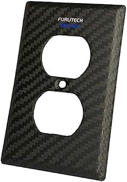 Furutech 106-D NCF Non-Magnetic Nano-Crystal Carbon-Fiber Outlet Cover