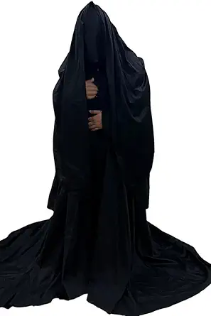 SKYNOTCH The Nazgûl Cloak Outfit Perfect Halloween Outfit Ringwraith Robes, Black Rider Gowns, Ring Wraith Costume Nazgul Costume Cosplay