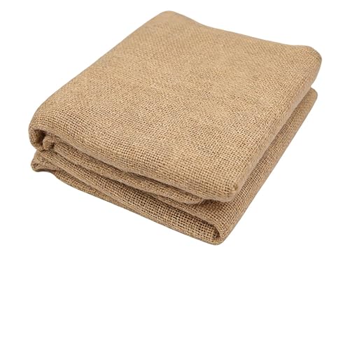 160 x 200 cm Tela de Yute a la Venta Por Metro, Mesa de Tela Arpillera Yute Natural, Sábana de Yute de Fibras Naturales, Arpillera de Fibras Naturales, para Casa, Jardín, Fiestas, Decoración DIY