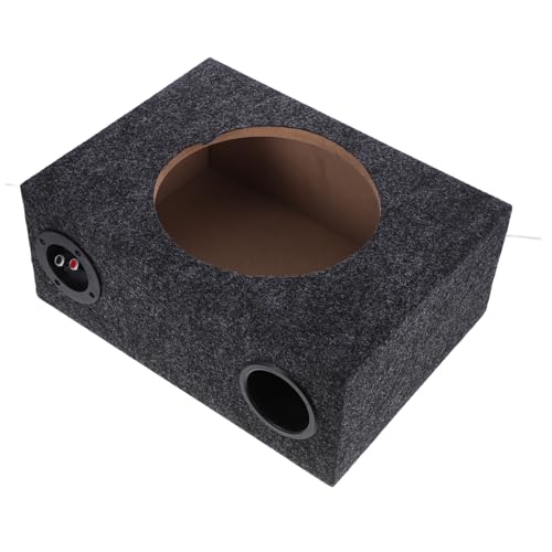 Mikinona Caisson Basse pour Voiture Boîtier Subwoofer Ultra Mince Bois et Abs Enceinte et Facile à Installer Améliore la Qualité Sonore et Lesthétique Intérieure Automobiles