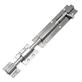 10 Inch Heavy-Duty Thickened Stainless Steel Door Barrel Bolt Sliding Lock Latch Hardware for Garden