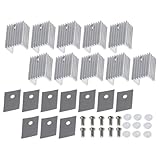 Dissipateur thermique métallique : peut être utilisé pour le refroidissement passif des moteurs pas à pas, des puces électroniques, etc. ailettes de refroidissement en aluminium