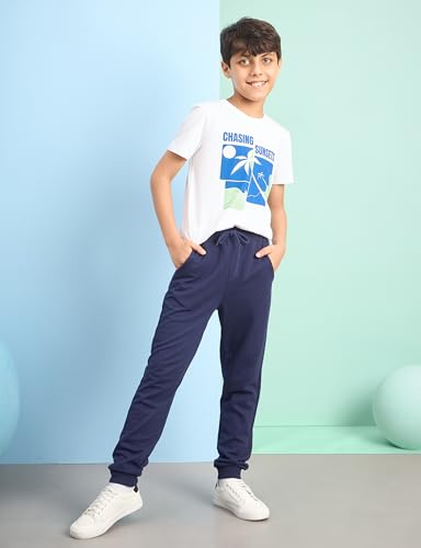 Image of Amazon Brand - Symbol Boys 100% Cotton Graphic Printed Half Sleeves T-Shirt | Age 6-14 Years (Available in Combo Pack of 3 and 5)