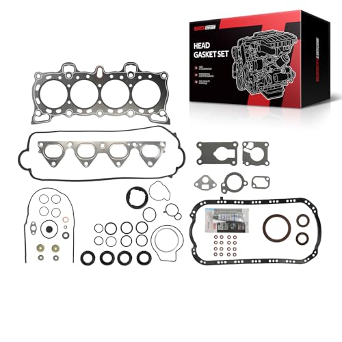 Image of Torchbeam Head Gasket Kit, Engine Cylinder Head Gasket Set Fit for Honda Civic 1988-1995, CRX 1988-1991, Civic del Sol 1993-1995 1.5L 1.6L, Replace# HS9123PT, HS9123PT-1, HS9123PT-2, CS9123