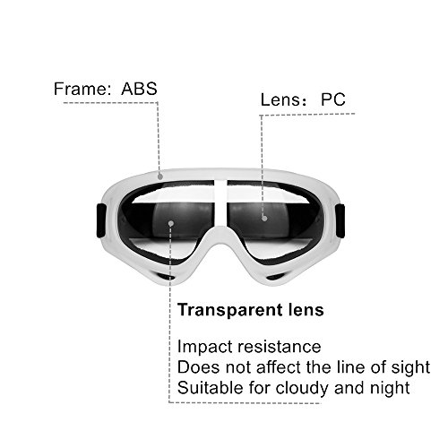 Ljdj Motorcycle Goggles - Glasses Set Of 2 - Dirt Bike Atv Motocross Anti-Uv Adjustable Riding Offroad Protective Combat Tactical Military Goggles For Men Women Kids Youth Adult #TOP3