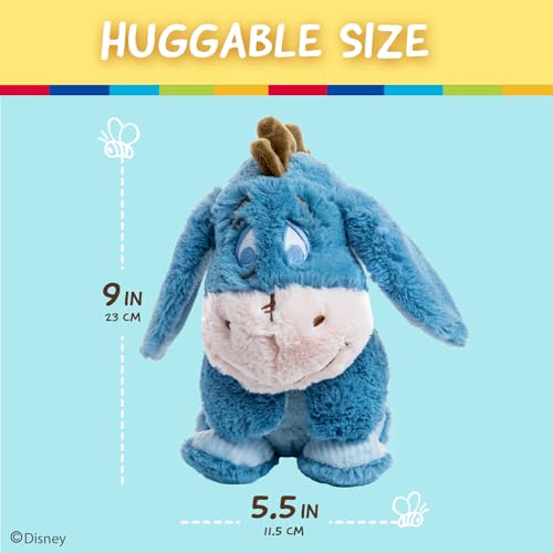 Image of KIDS PREFERRED Disney Baby Winnie The Pooh and Friends Stuffed Animal with Jingle and Crinkle, Eeyore, 9 inch