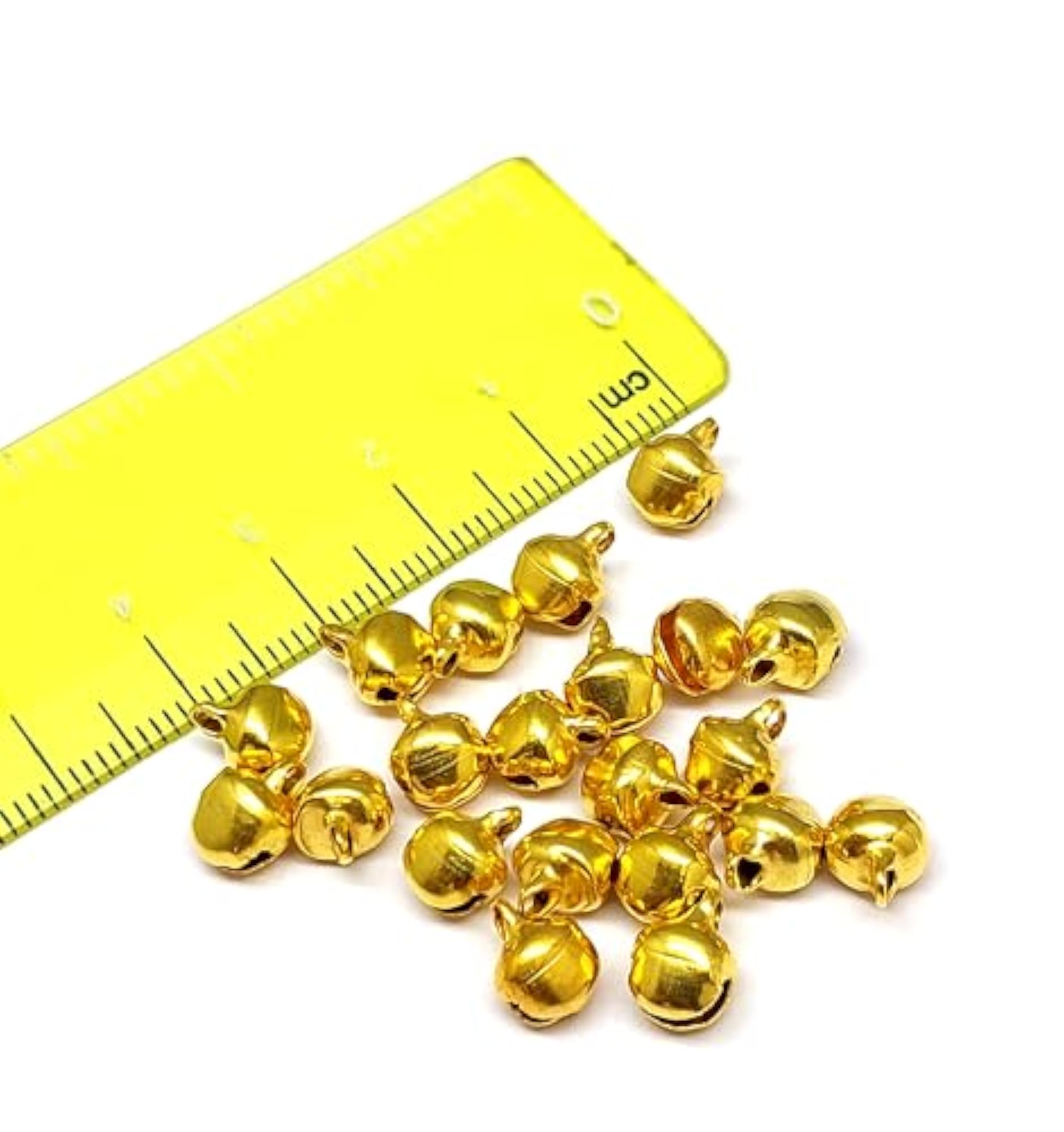 Golden Ghungroo Jingle Bell for Jewellery Making, 50 Pieces