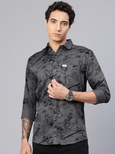 Image of Majestic Man Stylish Abstract Print Casual Shirt - Pure Cotton| Full Sleeve | Trendy & Comfortable