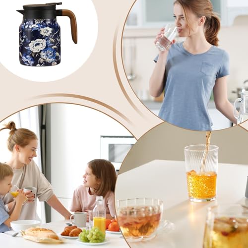 Olla infusora de té portátil para camping e interior con colador integrado 5
