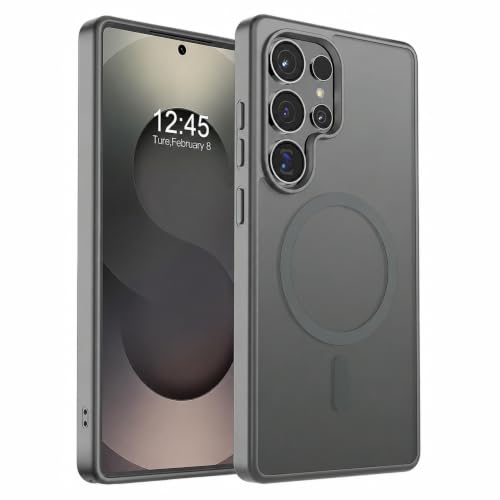 Image of AIBEX Back Cover for Samsung Galaxy S25 Ultra| Slim Case with Wireless Charging Support | Anti-Scratch, Shockproof, Anti-Fingerprint & Lightweight Military-Grade Protective Cover - Grey