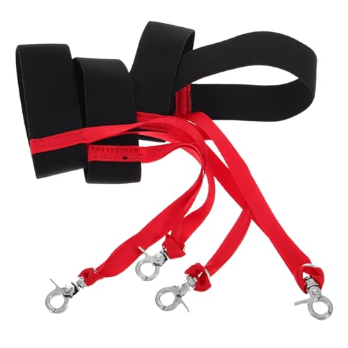 Gogogmee 4 Pack Ski Glove Lanyard Men's Snowboard Accessories Waterproof Glove Holder Clip Winter Gloves Elastic Wrist Strap