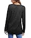 OFEEFAN Tunic Sweater for Women Fall Long Sleeve Tops for Women Dressy Casual Basic Tee Shirts Fashion Clothing Winter Outfits 2025 Darkgrey L