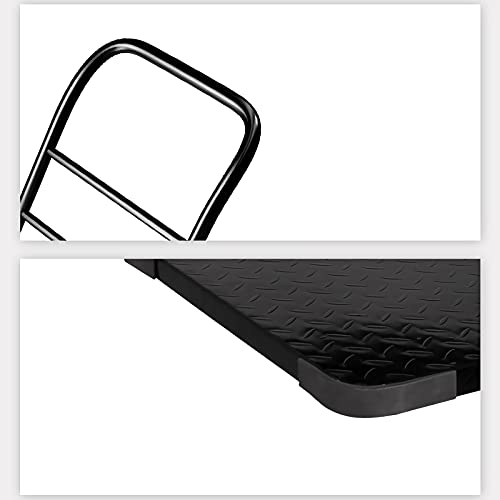 Carretilla plegable de plataforma de acero con ruedas giratorias miniatura 3