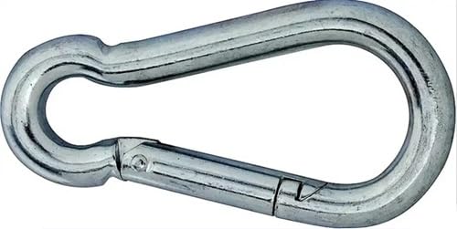 5/8" Opening x 4" Length Zinc Plated Spring Snap Link - Pack of (10)