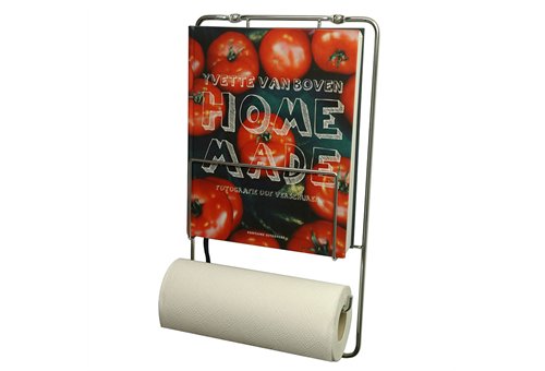 Capventure Kookboek-Frame Chroom, Staal 25 x 6,5 x 25 cm