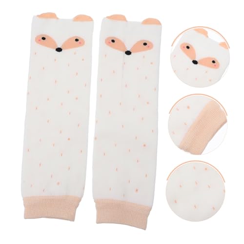 Thick Cartoon Knee Pads Fox Design Slip Leg Warmers Soft Durable for Crawling Boys Winter Indoor Outdoor Use4