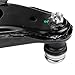 TRQ Front Steering & Suspension Kit Control Arm with Ball Joint Sway Bar Stabilizer Link Tie Rod Compatible with 2003-2005 Subaru Forester